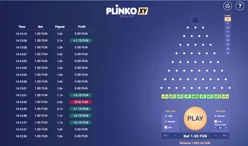 Plinko XY